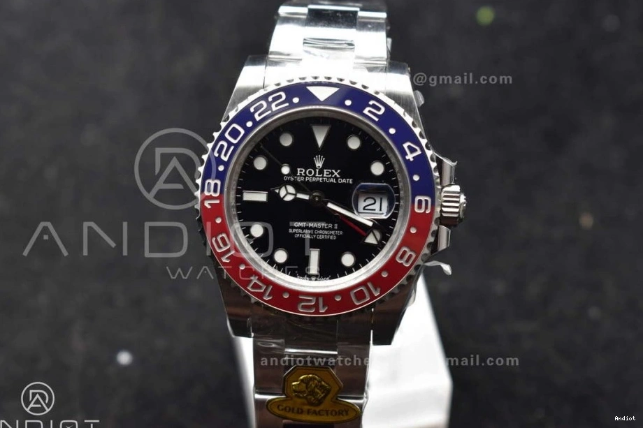 BLRO Weight Edition CHS Gold VR3285 Dial 126719 1:1 Factory GMT II on Oyster Gain Master Blue Bracelet Best 0305